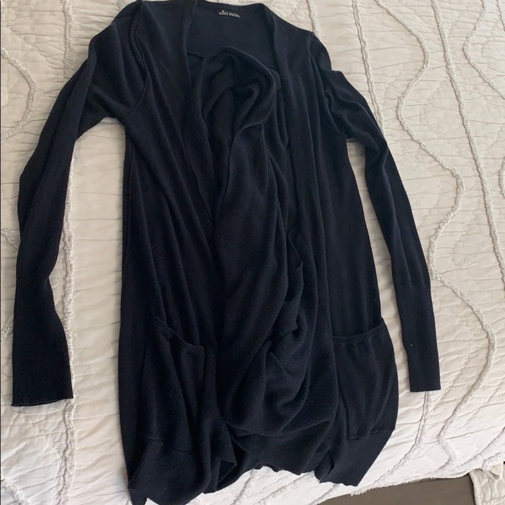 Black cardigan
